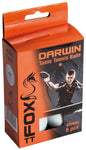 Fox TT Darwin 1 Star Table Tennis Balls (Pack of 6)