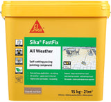 Sika FastFix All Weather Self-Setting Paving Jointing Compound, Charcoal, 15 kg - 17 sq. m