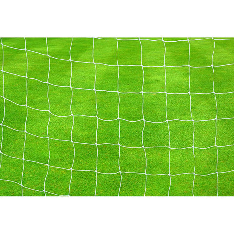 Precision Football Goal Nets 2.5mm Knotted (Pair) - 12' x 6' - White